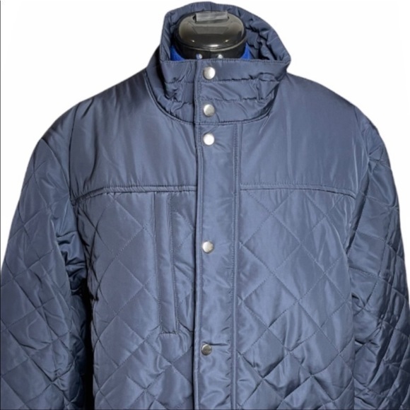 NWT‎ The Plus Project 2X navy lightweight filled quilted plus-size winter coat - Picture 4 of 11